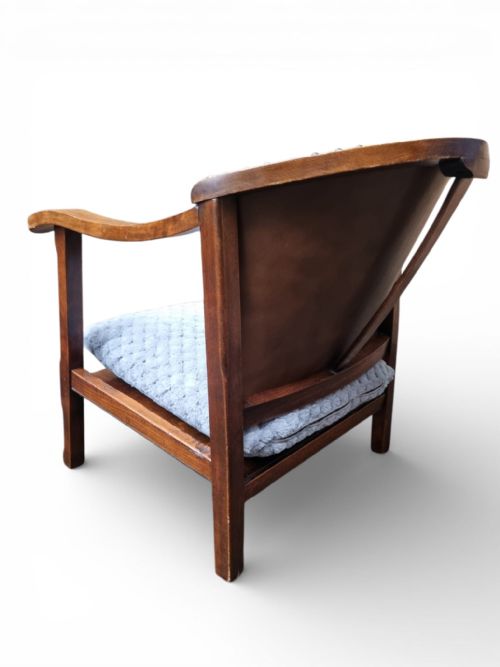 VINTAGE LOW ARMCHAIR C 1930 - ADDITIONAL PHOTO 6