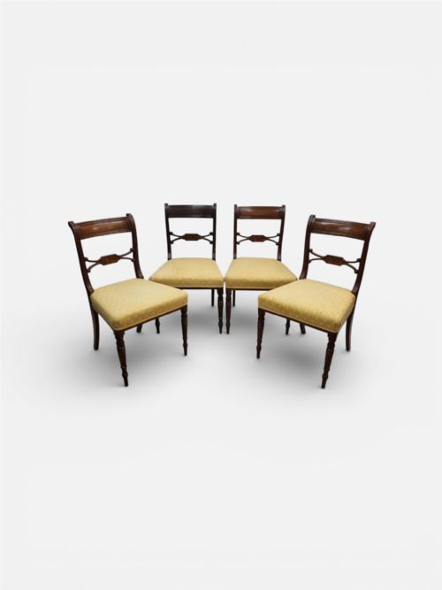 ANTIQUE DINING CHAIRS SET OF FOUR C1920 - ADDITIONAL PHOTO 5
