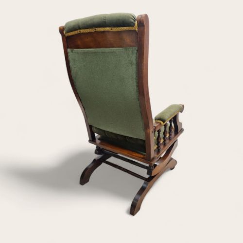 ANTIQUE TRADITIONAL AMERICAN ROCKING CHAIR C1920 - ADDITIONAL PHOTO 7