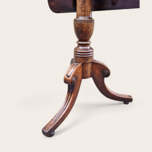 ANTIQUE EDWARDIAN MAHOGANY TILT TOP OCCASIONAL TABLE TRIPOD BASE C1910 - ADDITIONAL PHOTO 8