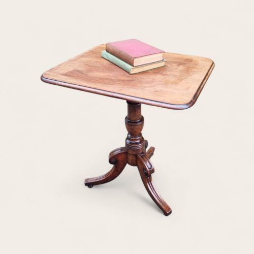 ANTIQUE EDWARDIAN MAHOGANY TILT TOP OCCASIONAL TABLE TRIPOD BASE C1910 - ADDITIONAL PHOTO 10