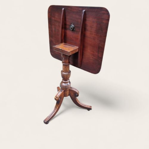 ANTIQUE EDWARDIAN MAHOGANY TILT TOP OCCASIONAL TABLE TRIPOD BASE C1910 - ADDITIONAL PHOTO 11