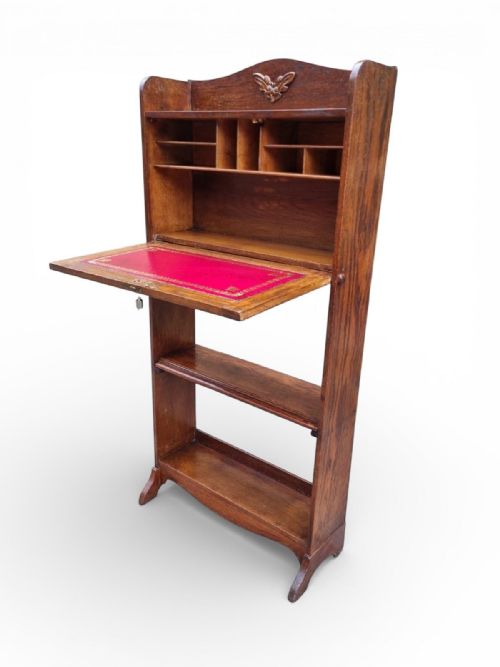 vintage oak writing bureau c1920 - CATEGORY: ANTIQUE BUREAU - DATED 1920