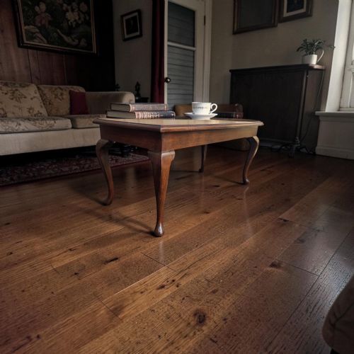 ANTIQUE SOLID OAK COFFEE TABLE CABRIOLE LEGS C1910 - ADDITIONAL PHOTO 8