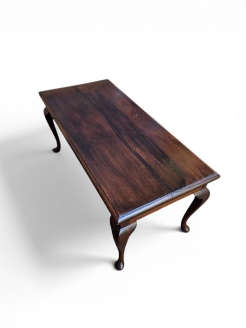 ANTIQUE SOLID OAK COFFEE TABLE CABRIOLE LEGS C1910 - ADDITIONAL PHOTO 10