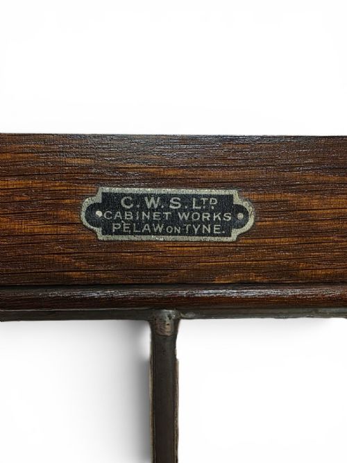 ANTIQUE OAK BUREAU BOOKCASE BY CWS C1920 - ADDITIONAL PHOTO 5