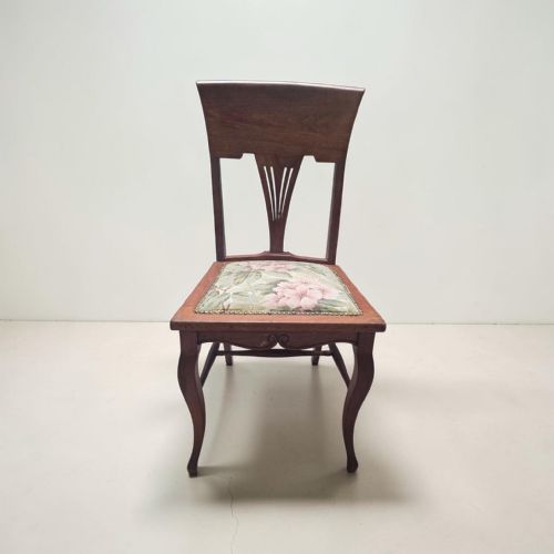 VINTAGE EDWARDIAN ART NOUVEAU SIDE CHAIR C1920
