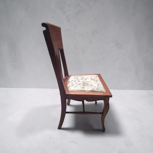 VINTAGE EDWARDIAN ART NOUVEAU SIDE CHAIR C1920 - ADDITIONAL PHOTO 1