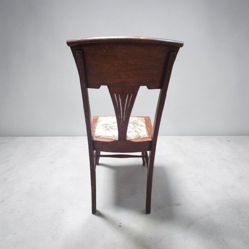 VINTAGE EDWARDIAN ART NOUVEAU SIDE CHAIR C1920 - ADDITIONAL PHOTO 5