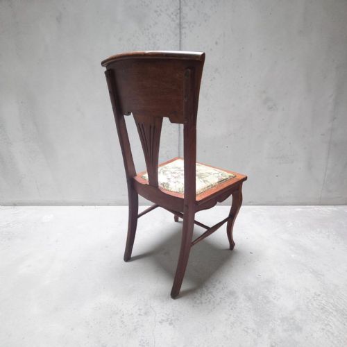 VINTAGE EDWARDIAN ART NOUVEAU SIDE CHAIR C1920 - ADDITIONAL PHOTO 7