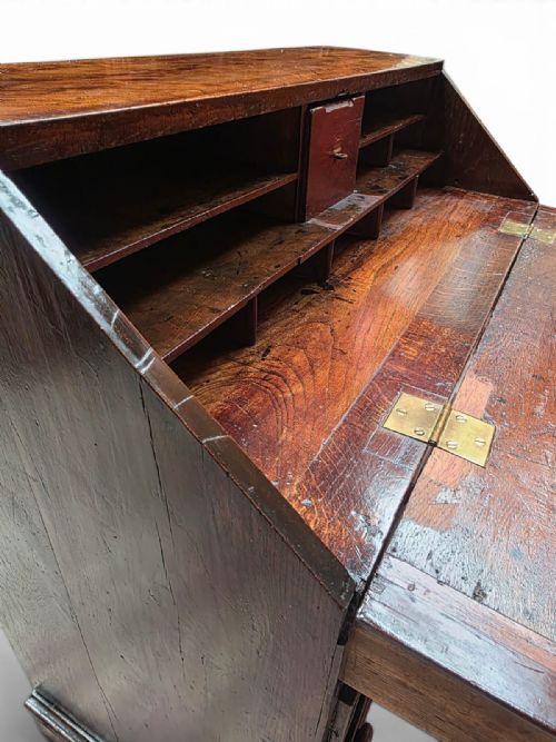 ANTIQUE VICTORIAN STYLE OAK BUREAU DESK C1860 - ADDITIONAL PHOTO 2