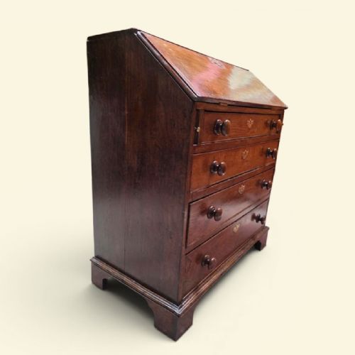 ANTIQUE VICTORIAN STYLE OAK BUREAU DESK C1860 - ADDITIONAL PHOTO 9