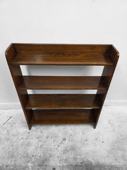 fig 2. Antique Open Bookcase Solid Wood c1940