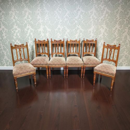 Antique Dining Chairs  Set of 6   M. D. Miller & Sons Nottingham   c.1910