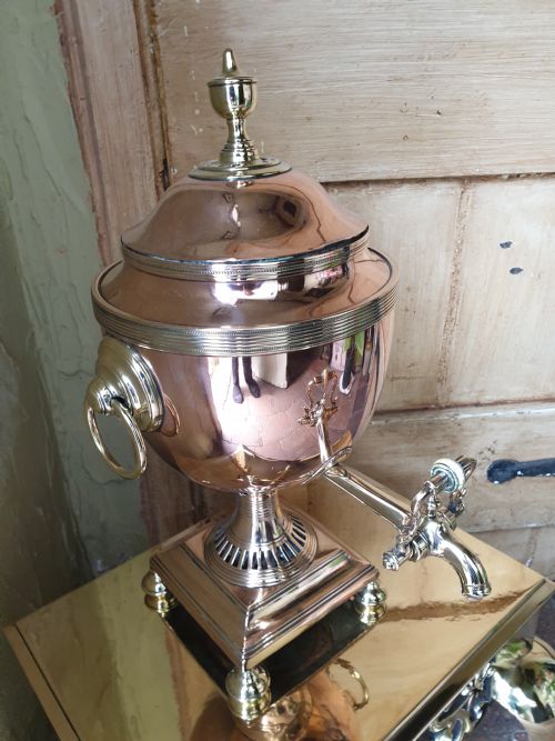 fig 1. AN ANTIQUE EARLY 19THC COPPER SAMOVAR (HOT WATER) DISPENSER