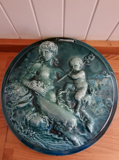 A Stunning Clement Massier Majolica Plaque