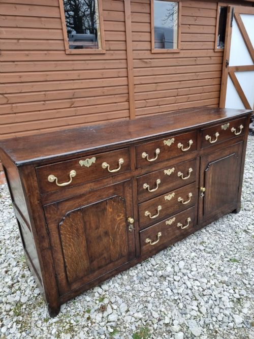 fig 1. GEORGIAN WELSH OAK CUPBOARD DRESSER BASE FROM NORTH WALES