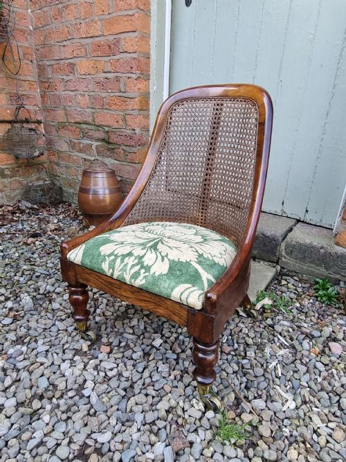 Good Antique Rosewood Bergere Childs Chair