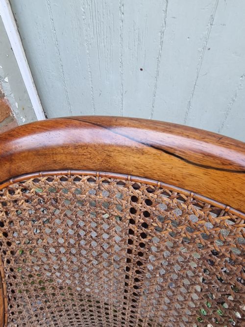 fig 1. GOOD ANTIQUE ROSEWOOD BERGERE CHILDS CHAIR