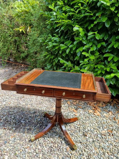 fig 1. GEORGIAN SMALL  MAHOGANY ARCHITECT,S TABLE  WITH DRAWERS 
