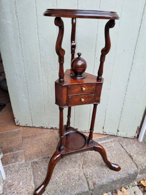 A Good Mahogany Early Georgian Wig Stand/ Bedroom Stand Complete.