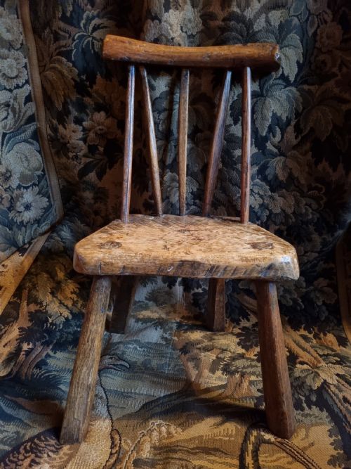 Antique Welsh  Child,s Ash and Elm   Stick Chair