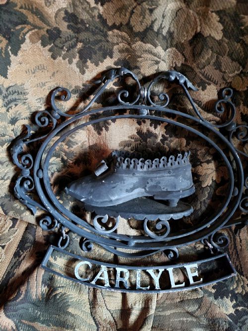 Antique Wrought Iron Cobblers/shoeshop Sign