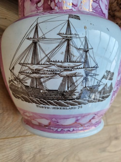 fig 1. SUPERB CONDITION LARGE19THC SUNDERLAND LUSTRE JUG