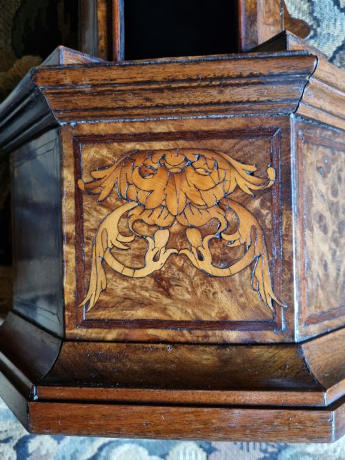 fig 1. LATE 17THC/E18THC INLAID ITALIAN WALNUT RELIC HOLDER/TABERNACLE 