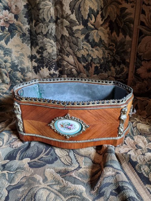 19thc French Kingwood,sevres Porcelain,ormulu Mounted 
Jardiniere