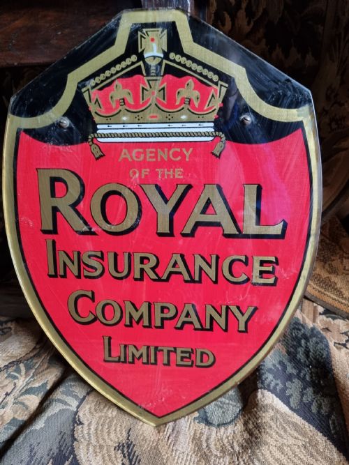 Good "Royal" Insurance Shield Mirror Perfect