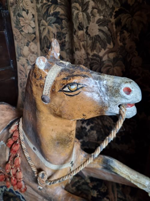 fig 1. 19THC DECORATED CAROUSEL HORSE NO4 .