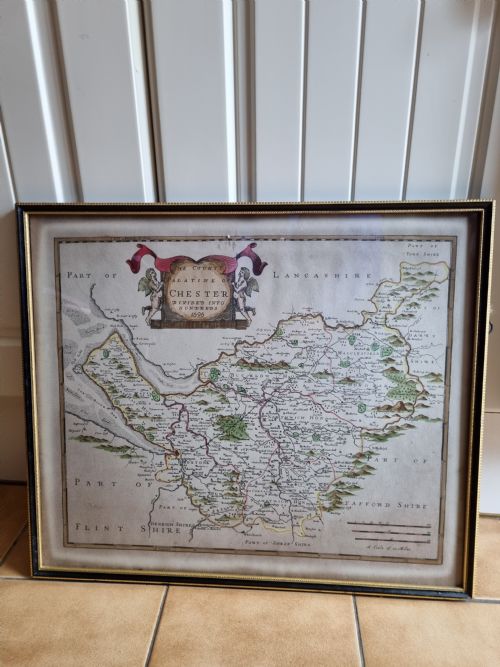 1696 Map of Chester  by R. Morden