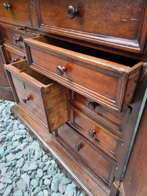 fig 2. A LATE 17THC ENGLISH OAK WALNUT AND EBONY STANDING SPICE CUPBOARD C1710

