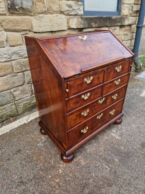 fig 1. SMALL EARLY GEORGIAN WALNUT BUREAU C1720