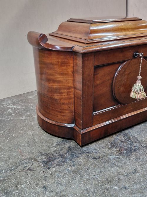 E19THC MAHOGANY WINE COOLER OF LARGE PROPORTIONS - ADDITIONAL PHOTO 1