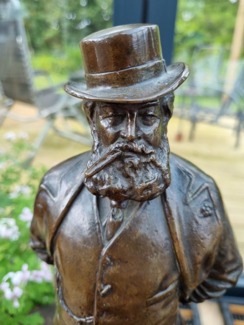 fig 1. A BRONZE FIGURE OF THE PRINCE OF WALES(FUTURE KING) SIGNED AND DATED G WILSON 1895