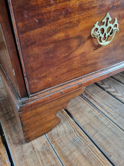fig 2. GEORGIAN SMALL MAHOGANY CHEST ON CHEST WITH HAIR SLIDE
