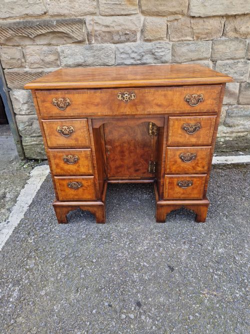 Small Walnut Kneehole Desk