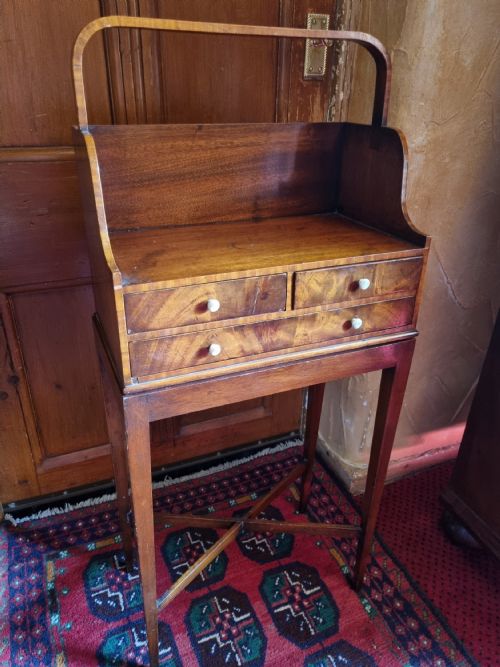 Georgian Mahogany Cheveret (2 Piece) Ladies Desk