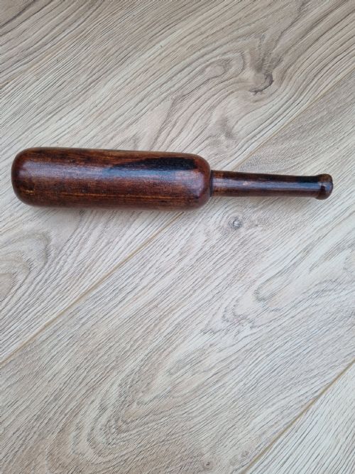 Good 19thc Fruitwood Treen "Priest" (Baton)