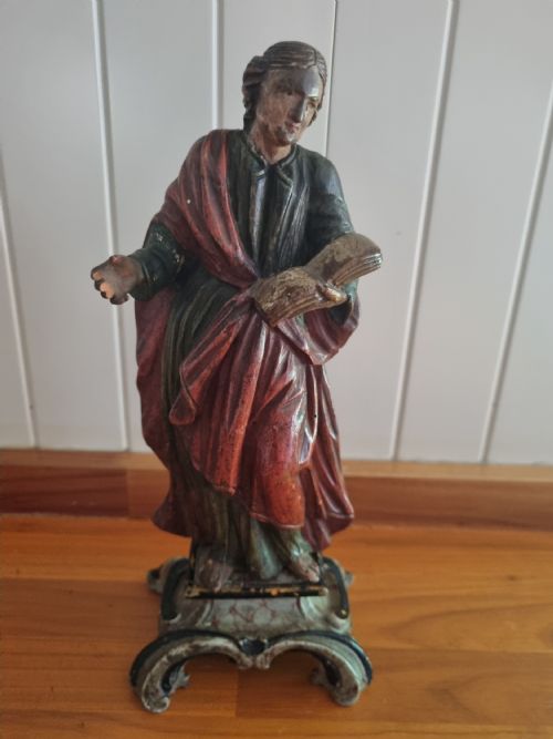 Superb L17thc /E 18thc Polychrome  Figure of a Disciple .