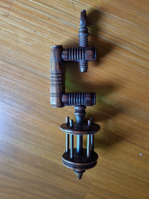 A Wonderful Treen Intricate Table "Sewing Clamp"