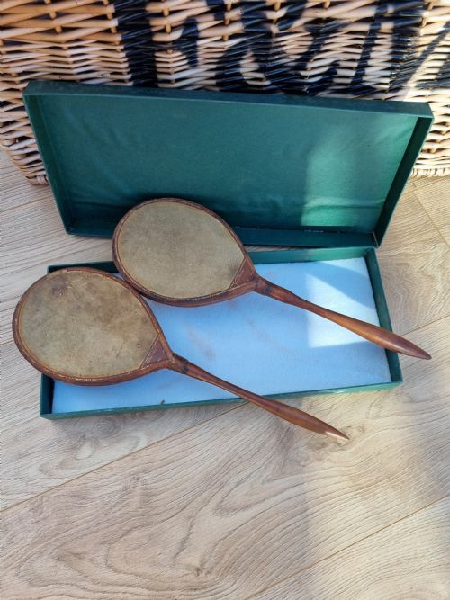 RARE PAIR OF BOXED PING PONG TABLE TENNIS BATS IN BOX - ADDITIONAL PHOTO 3