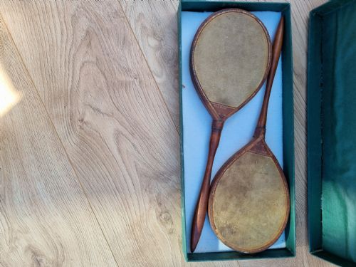 RARE PAIR OF BOXED PING PONG TABLE TENNIS BATS IN BOX - ADDITIONAL PHOTO 4