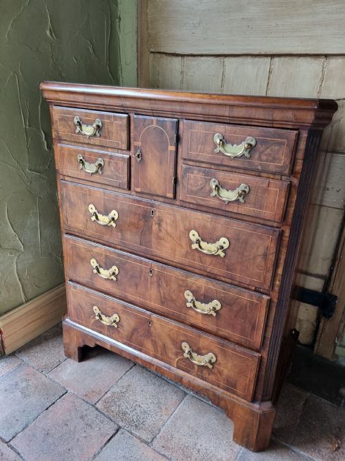 18thc Walnut "Norfolk" Chest of Small Size