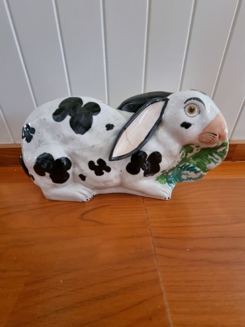 Rare Staffordshire Large Rabbit C1850