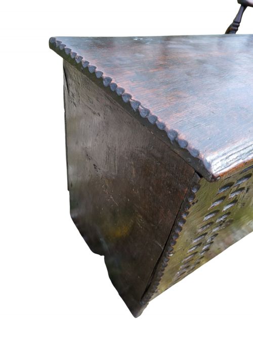 EARLY 17THC WEST COUNTRY OAK COFFER C1610 - ADDITIONAL PHOTO 5
