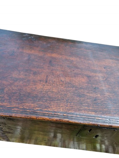 EARLY 17THC WEST COUNTRY OAK COFFER C1610 - ADDITIONAL PHOTO 7