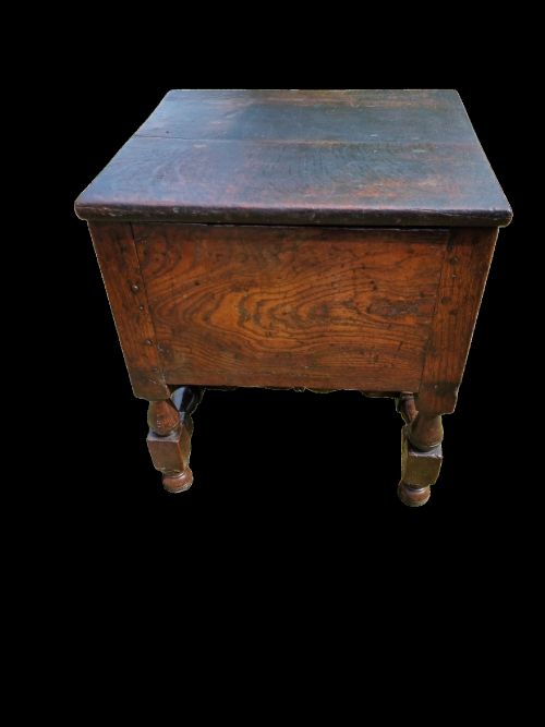 RARE MID17THC OAK CLOSE STOOL - ADDITIONAL PHOTO 6